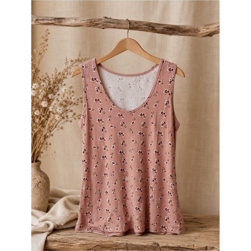 Rue 21 +‎ Women’s Floral Print Pink Multicolor Tank Top Size 2X